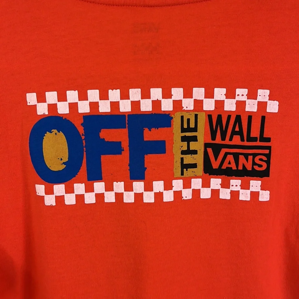 VANS Orange Cropped Graphic Shirt - Picture 7 of 7